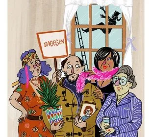 Hahn im Chorb (7 Rollen)