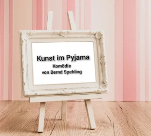 "Kunst im Pyjama" (7 Rollen / Flexible Besetzung)! Erleben Sie, wie Rowein, Datingshows und eine künstliche Haushaltshilfe nach und nach in den Alltag des berühmten alten Malers Jasper Morel einziehen.....